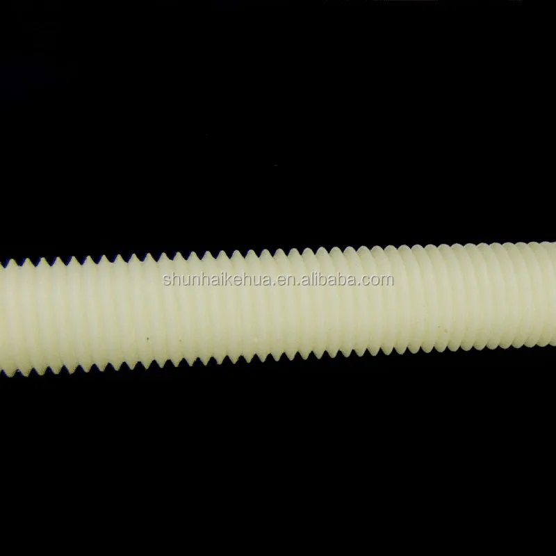 Nylon 66 Plastic Full Thread Rod Buy Threaded Round Nuts,Round