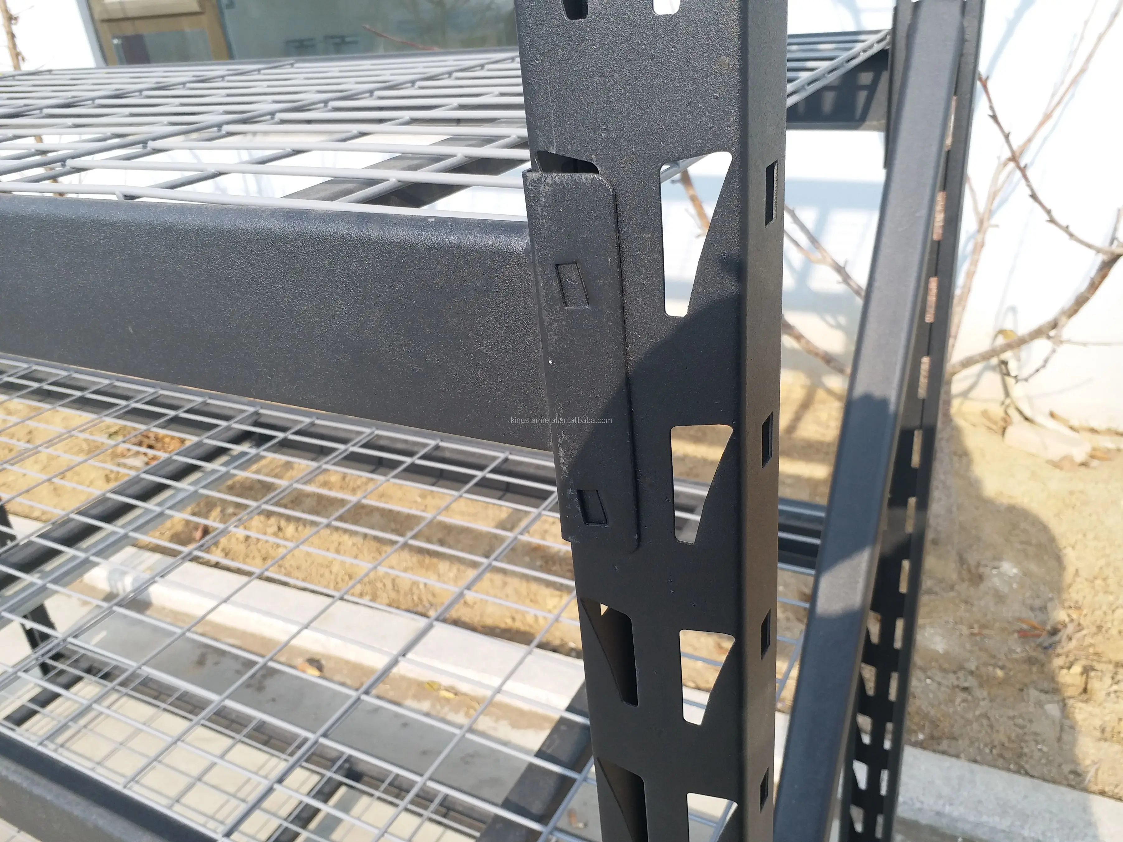 Powder Coated Metal Storage Rack longspan Four Tier Adjustable Wire Deck Shelving Unit Capacity 800kgs Per Layer