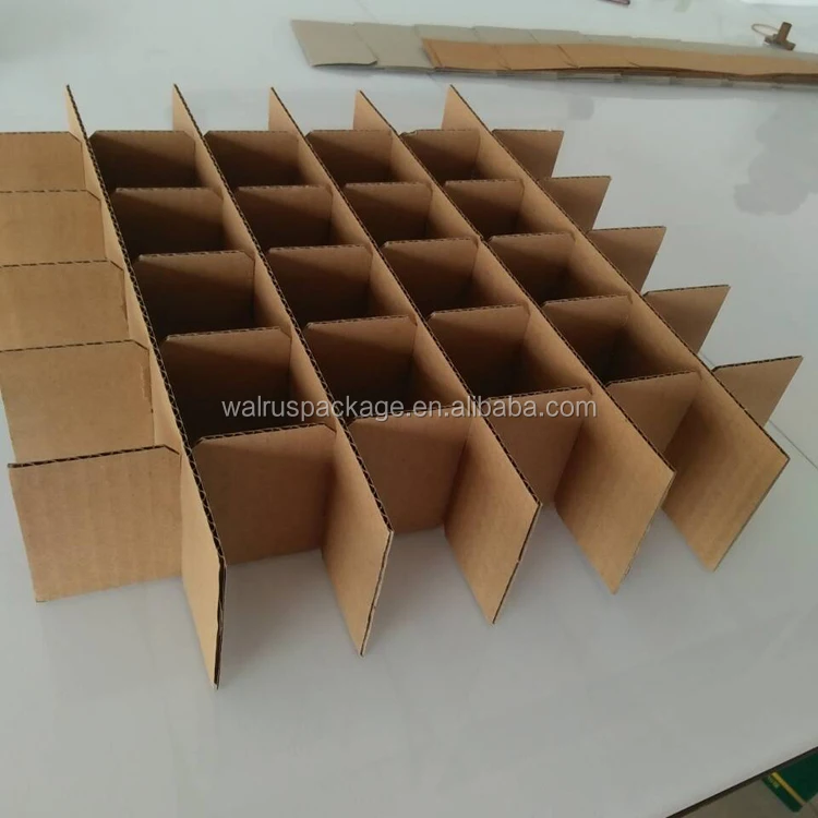 Customized 10 15 30ml Bottle Cardboard Dividers Inserts Partitions For