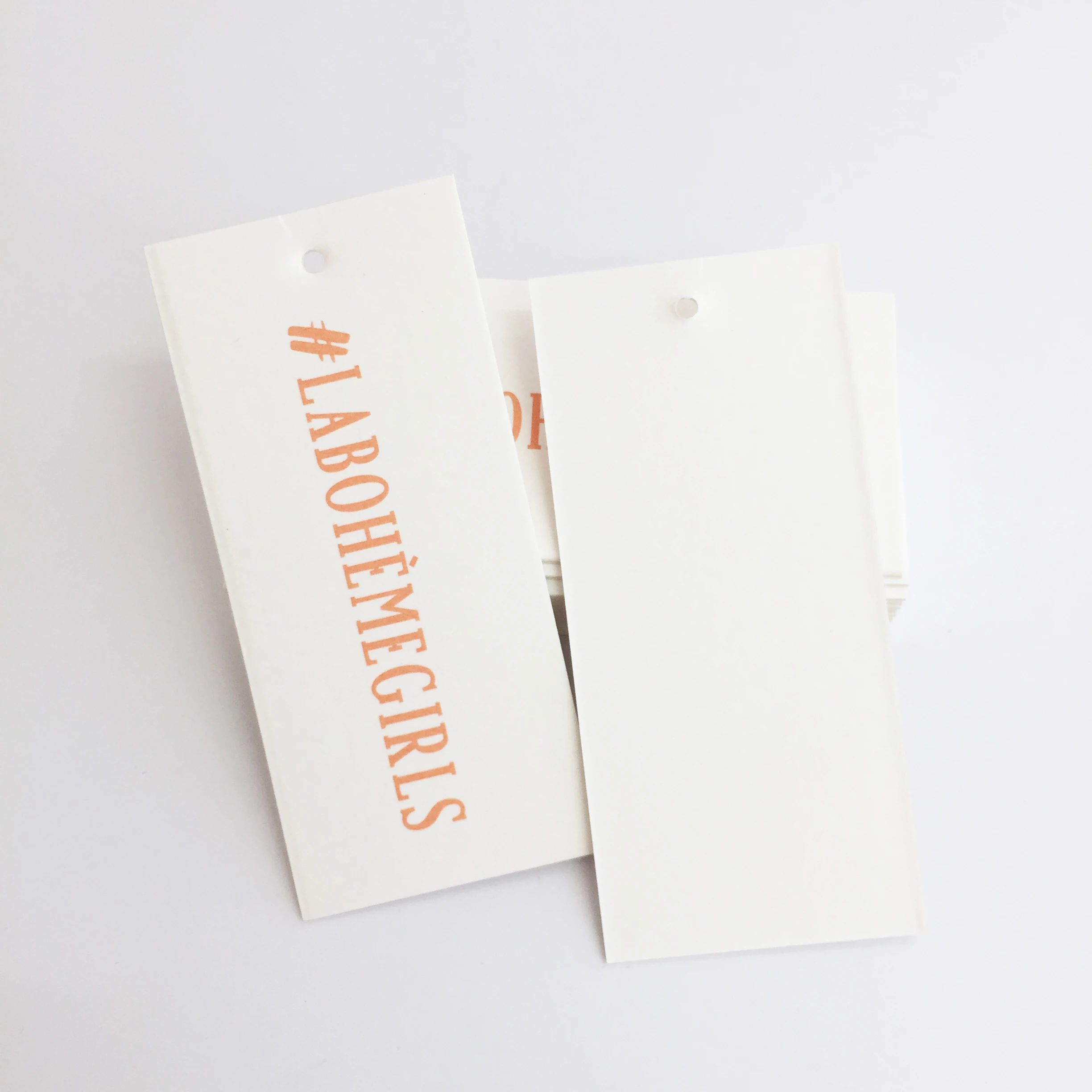 Emboss Logo Clothing Hang Tag For Garment Customized Clothing Logo And