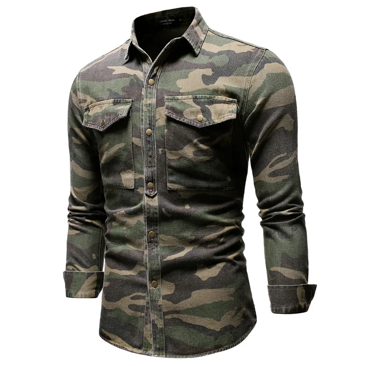 camouflage shirt with jeans