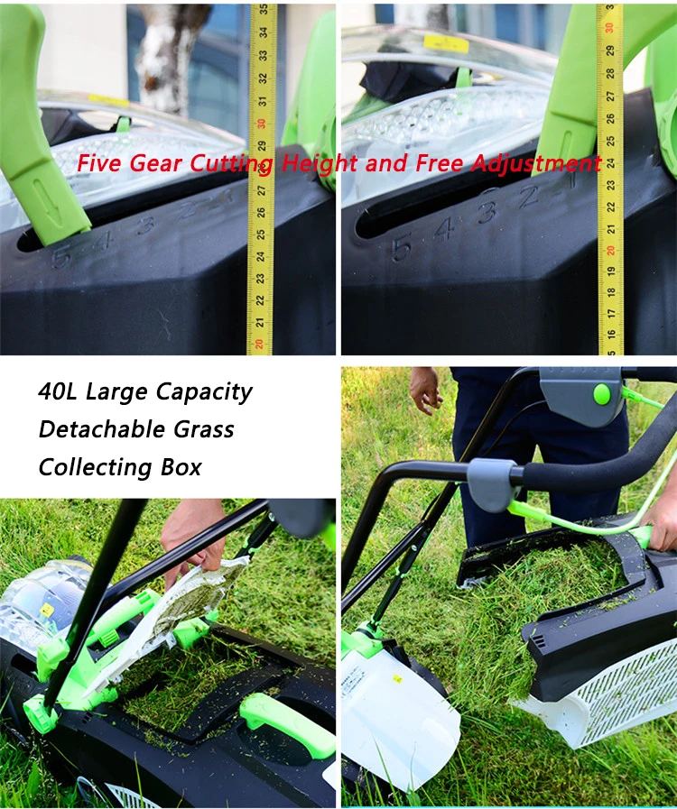40V Quick Charge Battery Cordless Garden Lawnmower Hand Push Electric Lawn Mower