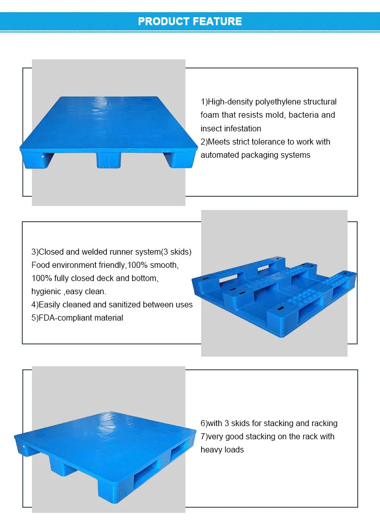 Hygienic Surface Solid Top Plastic Pallet Suppliers and Manufacturers China  - Factory Price - Cnplast