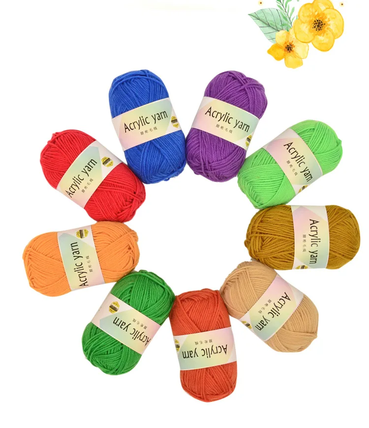 Menca Wholesale High Quality Acrylic Yarns For Hand Knitting Scarf Hat