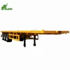 Prime Mover Tractor use 40ft Flatbed Container Trailer frame with Automatic Hydraulic Jacks for Malaysia