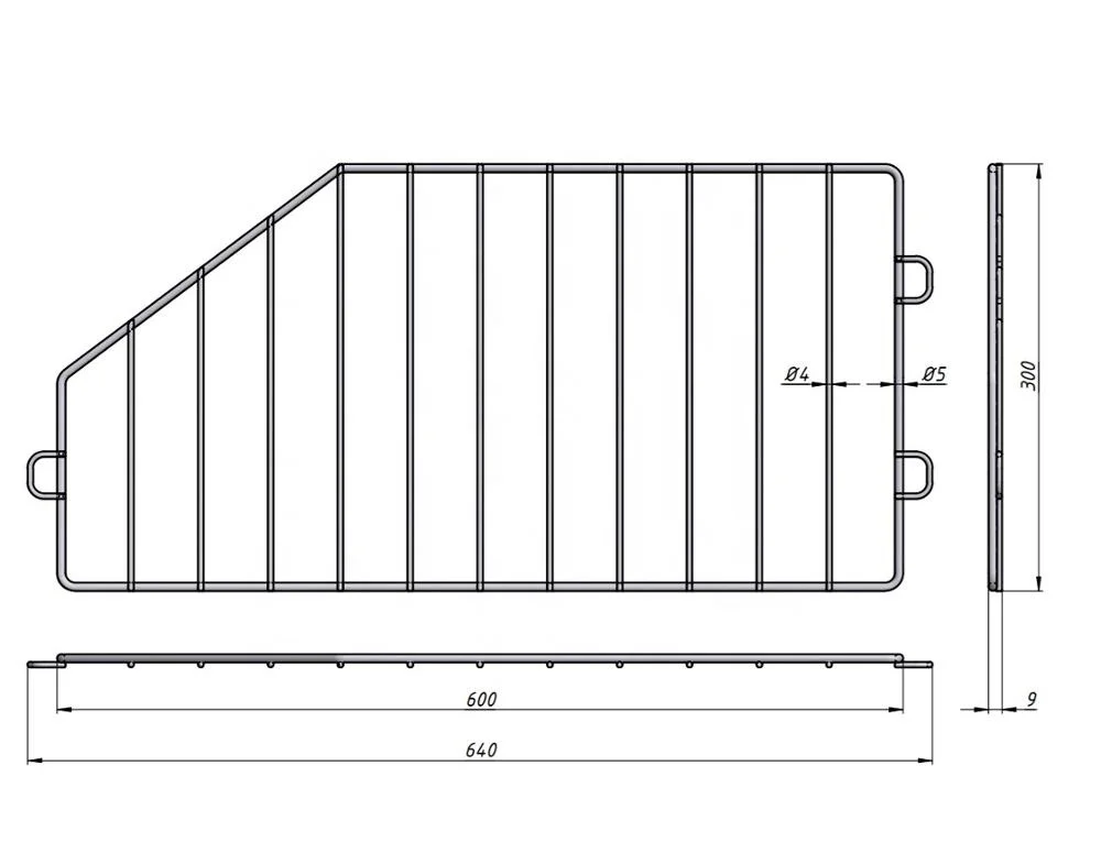 
Shop supermarket metal wire divider for wire baskets 