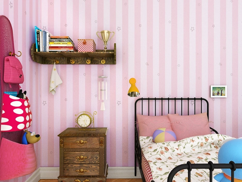 Pink Blue Wide Striped Wallpaper For Kids Room Wall Decal Self Adhesive  Bedroom Living Room Stripes Wall Papers - Buy Wide Striped Wallpape,Stripes  Wall Papers,Blue Wide Striped Wallpaper Product on 
