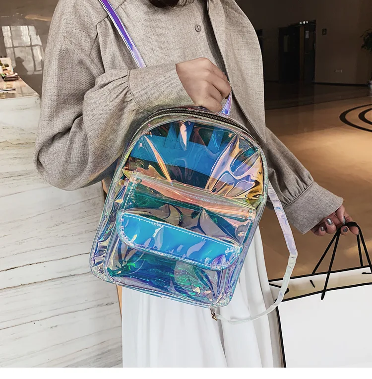 Mochilas Transparentes Para Niñas,Morral Escolar De Gelatina Harajuku,Bolsa  Holográfica - Buy Mochila Transparente De Pvc Para Escuela De Niños,Bonita  Bolsa De Escuela De Verano Lolita,Mochilas Transparentes Para Niñas Product  on Alibaba.com