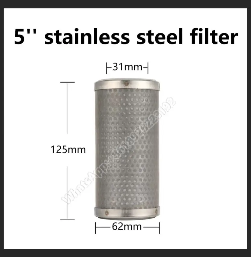 5 Inch Stainless Steel Filter Tank Or Softener Tank For Water Treatment