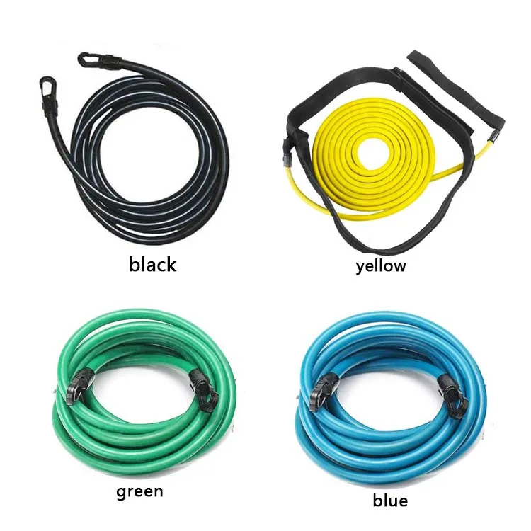 Blx Adjustable 3m 4m Ultimate Training Belts Bungee Cords Swim Resistance Band For Swimming