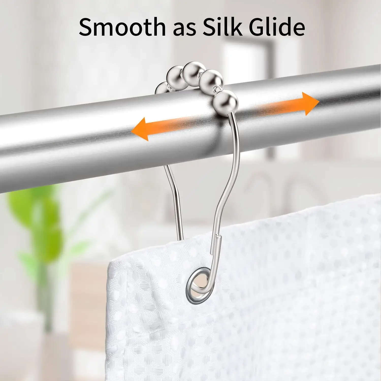 Proof Eco-friendly Shower Curtain, Iron, Curtain Hooks - detail 14