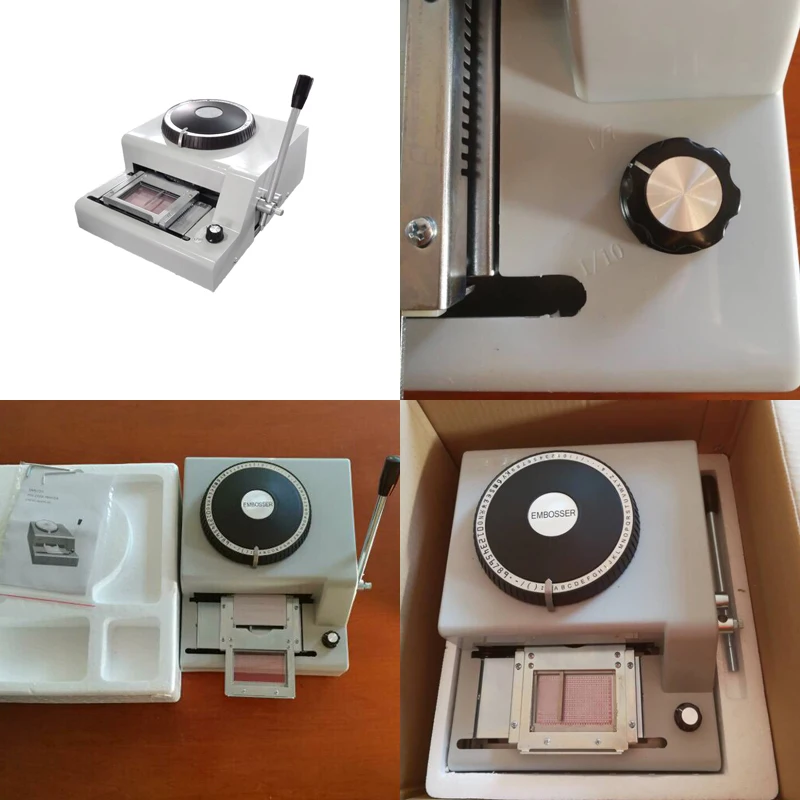 72 Characters Pvc Embosser Machine Manual Operation Pvc Code Printer 