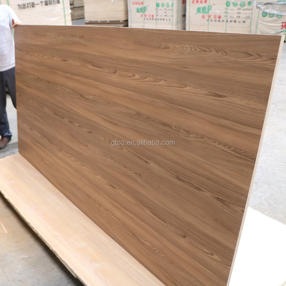 Linyi Gaotong 6mm Double Sides Textured Melamine Paper Overlay Plywood