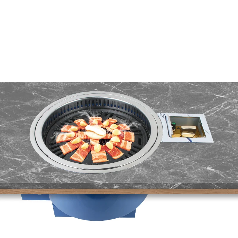 Korean Charcoal And Gas Bbq Grills Commercial Indoor Double Usage Stove