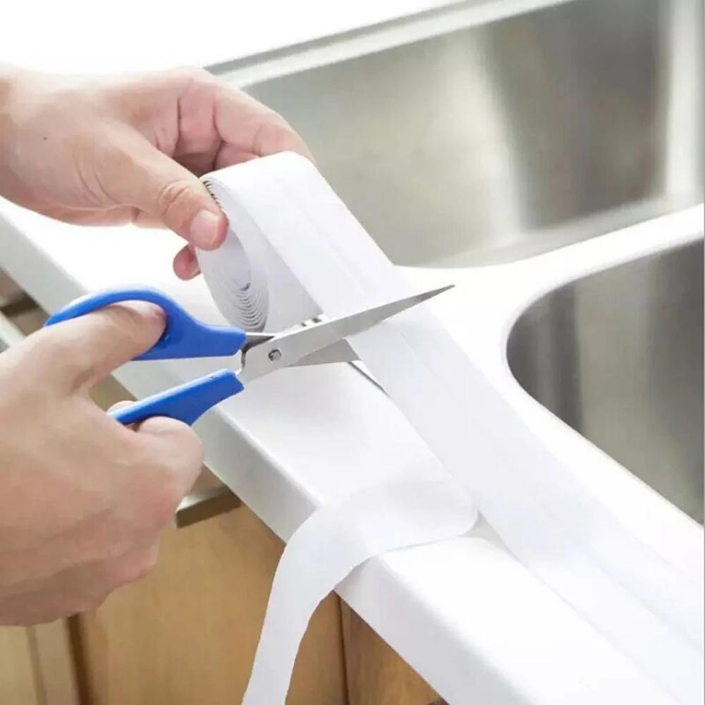Autoadhesivas impermeable cinta adhesiva cocina cuarto de baño toilettendichtung ducha 