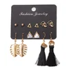 6pairs/set palm tree leaves elephant earrings 2019 sets
