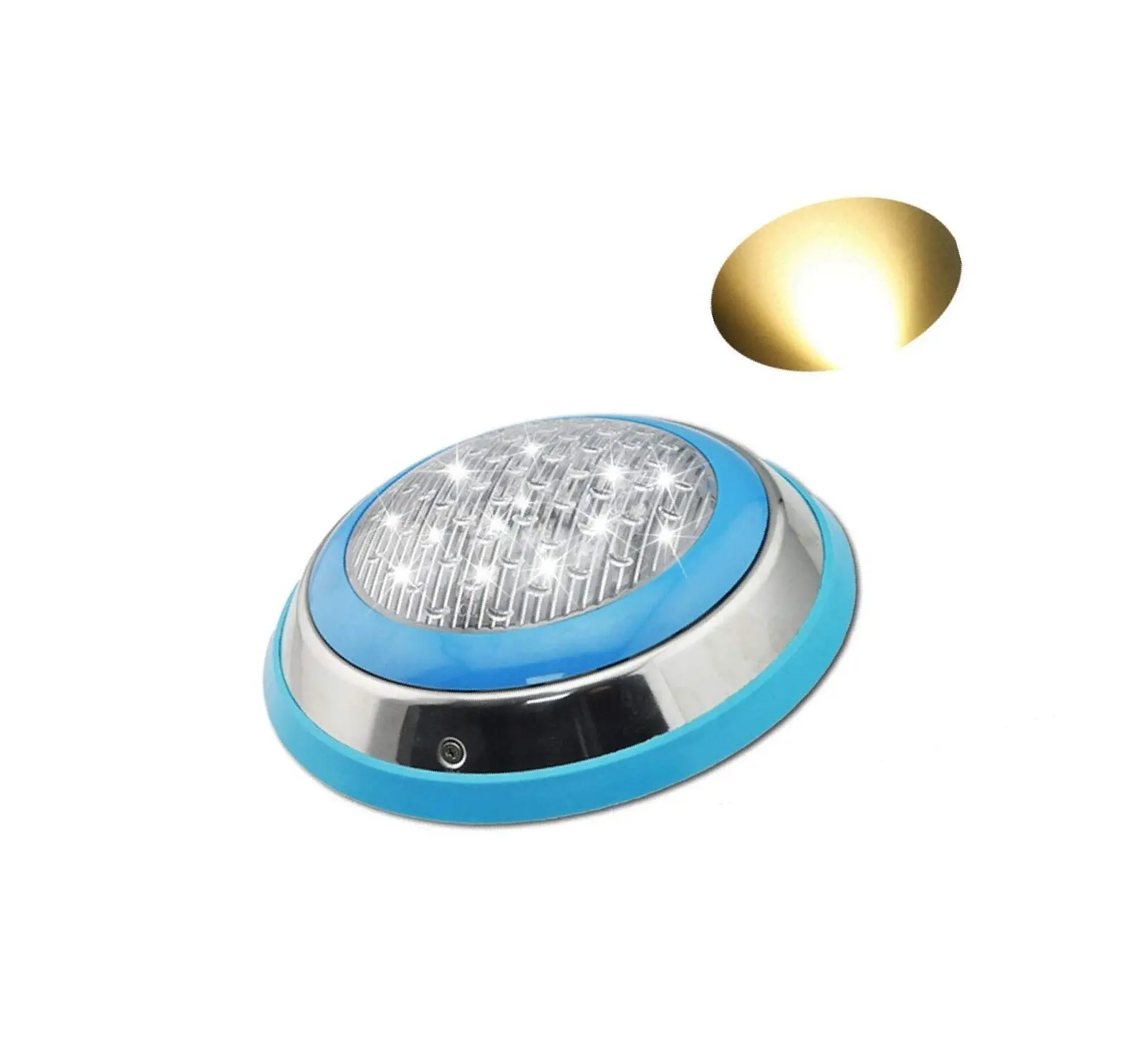 led surface mounted pool lights 18w 3000k warm white above ground led pool lights  ip68 12v  resin filled led pool lights