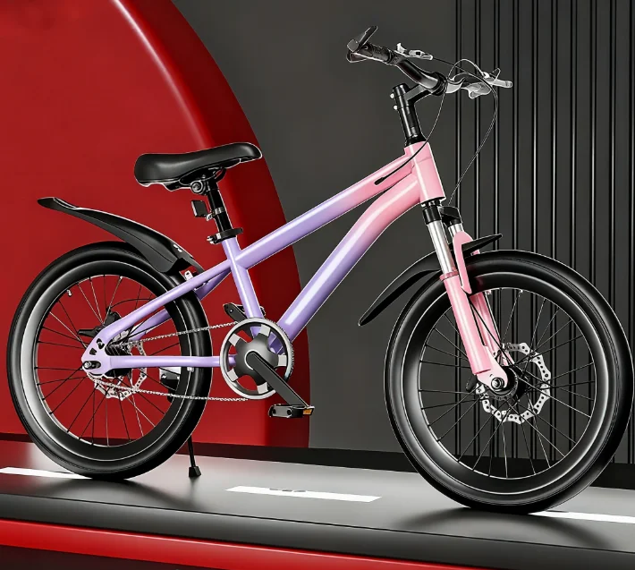 product new kidsrens 20 mountain bike for 8 15 years old students single speed with disc brake and ordinary pedal steel fork-3