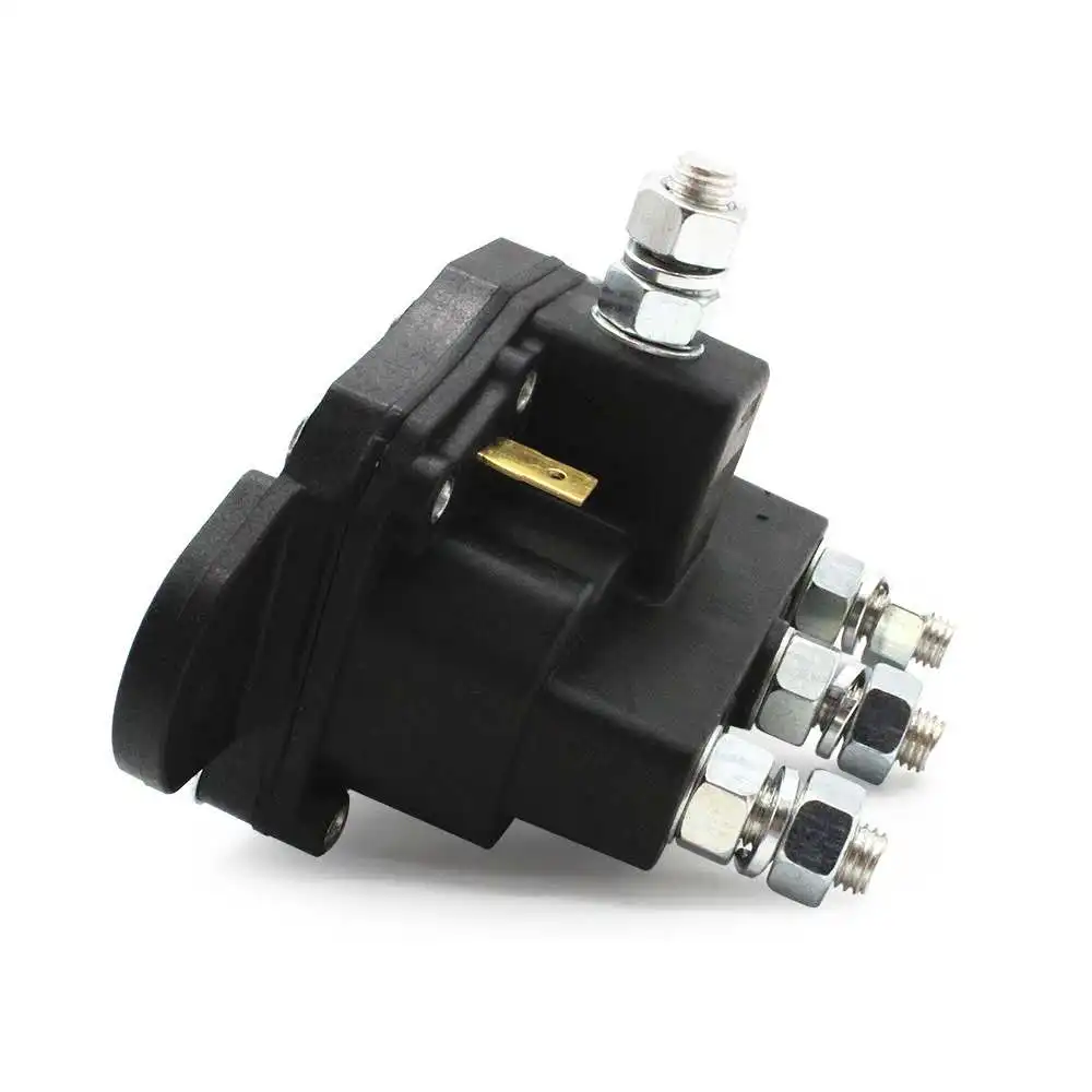 12V Winch Relay 12V Winch Motor Reversing Solenoid Relay - 6 Terminal Intermittent Duty Contactor For Permanent Magnet Motors Reversing Contactor