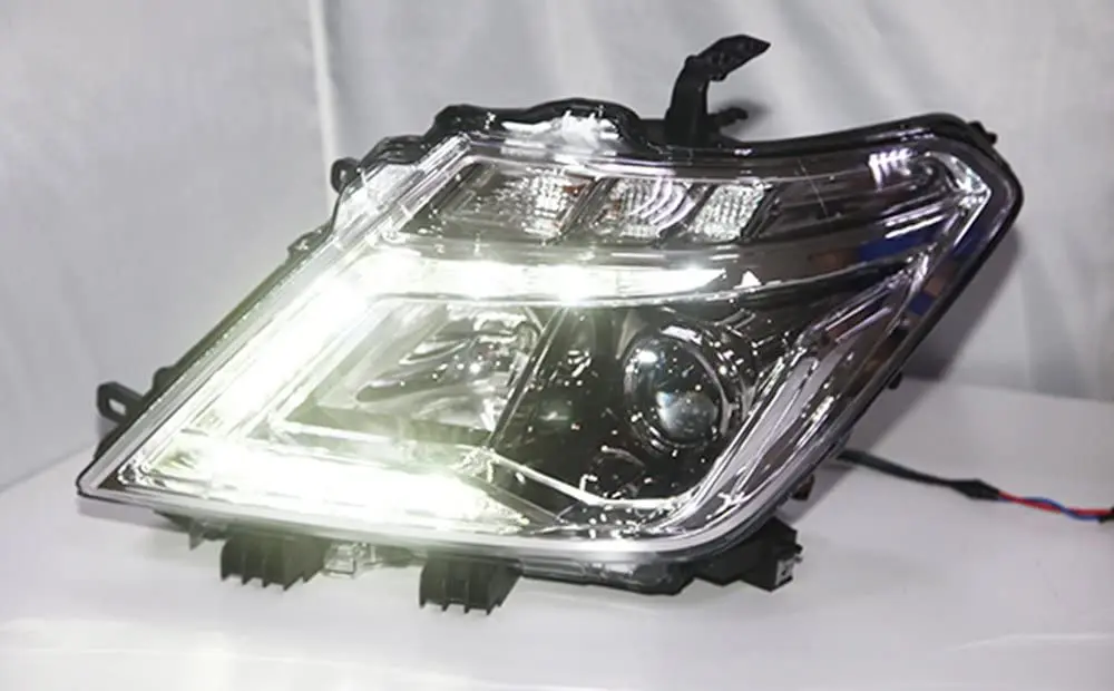 Led Head Light Front Lamp Angel Eyes 2012 To 2014 Year For Nissan