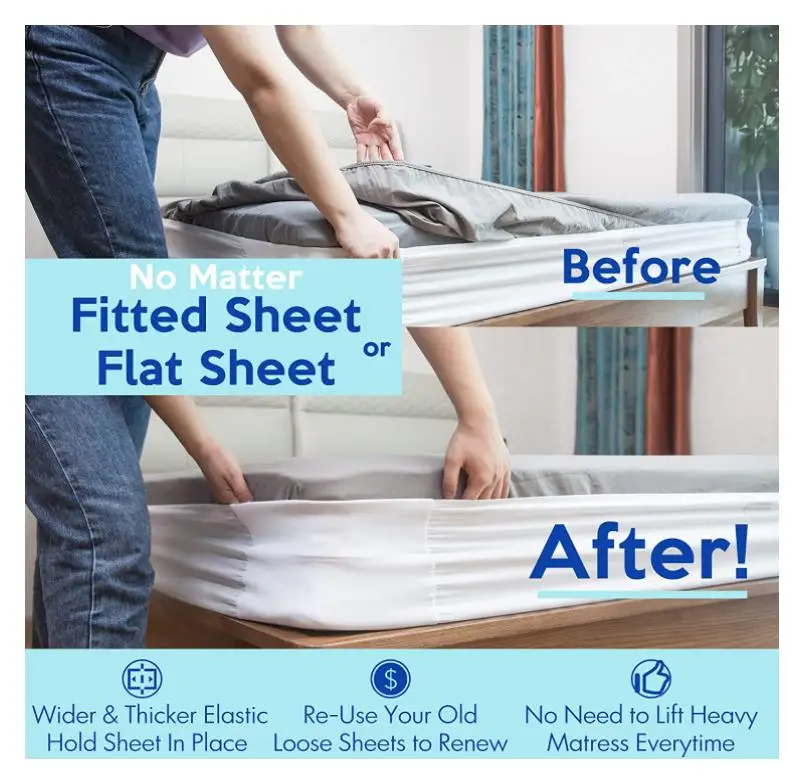 New Arrival Heavy Duty Bed Headband Wide Bed Sheet Holder Strap Fitted