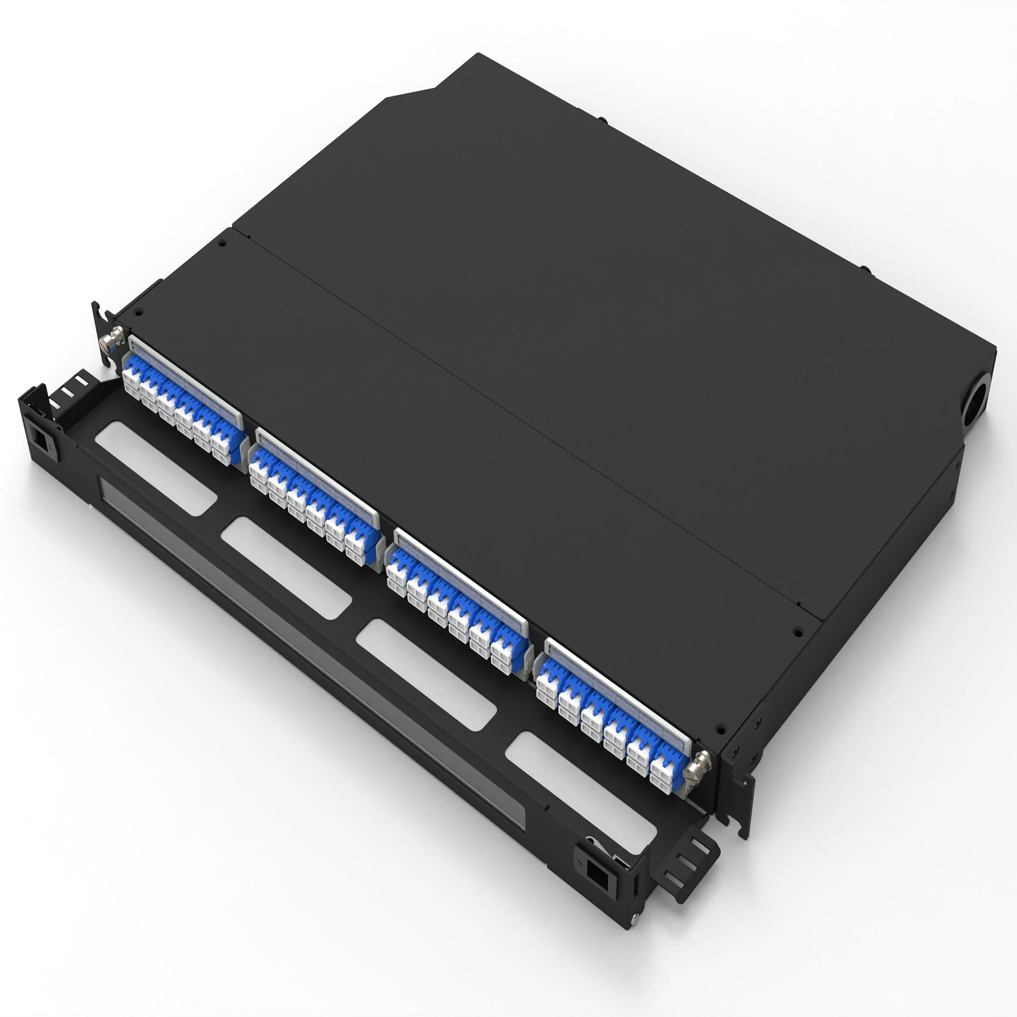 5g Network Rack APC Duplex 5G Patch Panel Distribution Box 19 Inch Slide Rail Rack ...