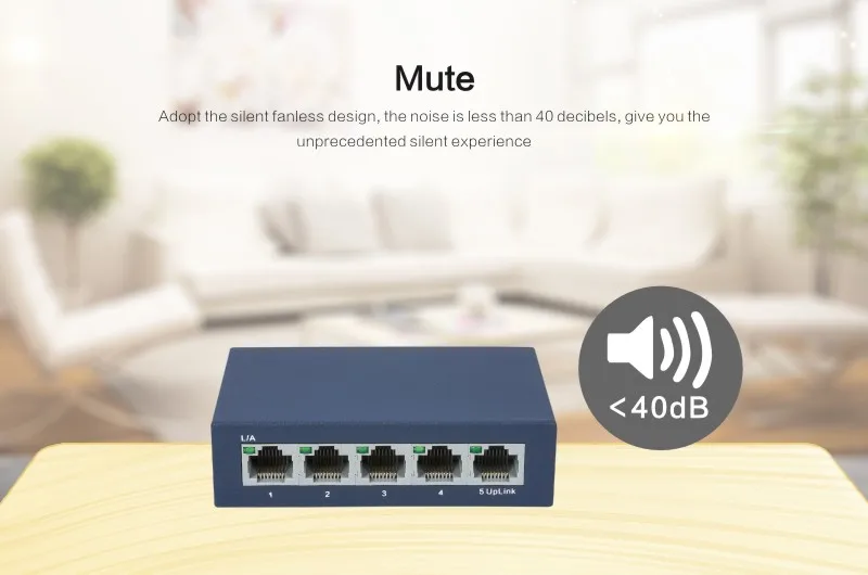5 ports Fast Network switch 10/100Mbps LAN Ethernet Adapter for Desktop with Realtek Full/Half duplex Exchange