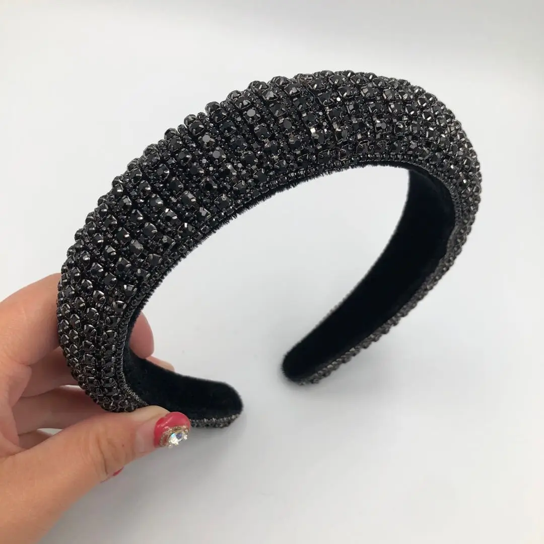 2020 New Women Glitter Bling Headbands Thick Padded Sponge Headband