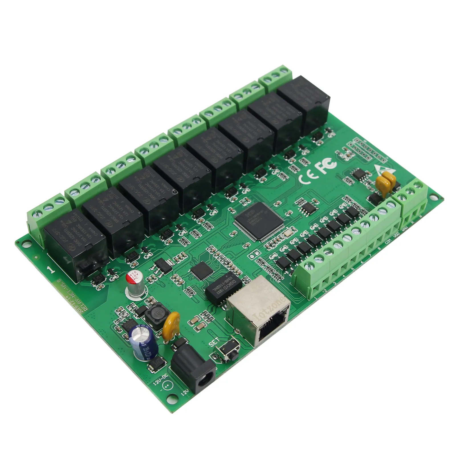 Relais IP 8 Canaux Ethernet RJ45 - 1 An Garantie - Poids 0.3kg