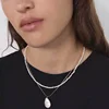 23137 Dvacaman ZA Brand 2019 Vintage Pearl Gold Plated Statement Necklace Women Jewelry Accessory