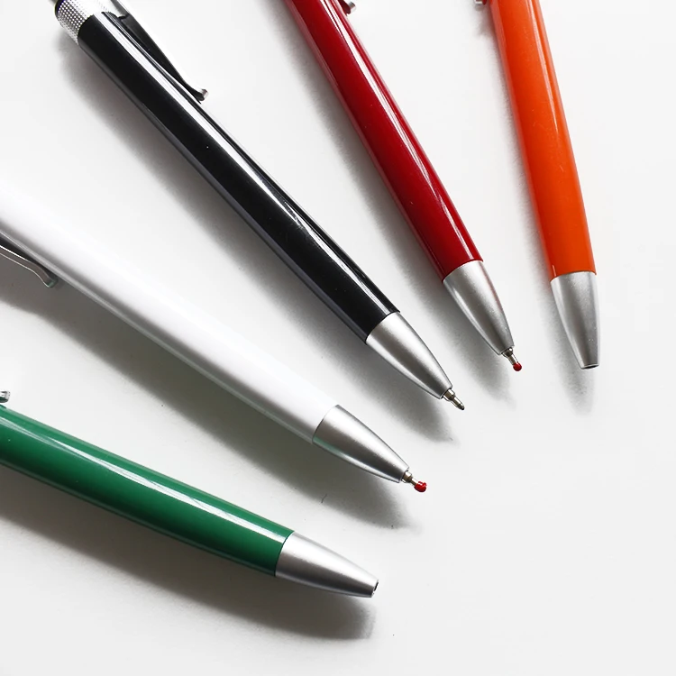 Custom Brand logo Retractable Plastic Ballpoint Pen