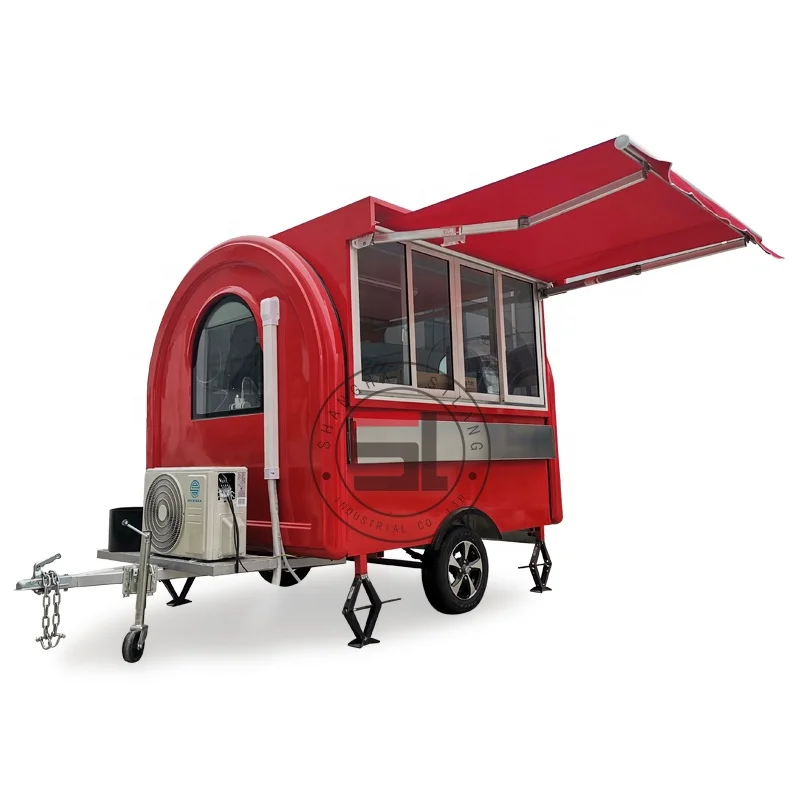 Outdoor Kitchen Fast Food Trailer With Cooking Equipment China Factory