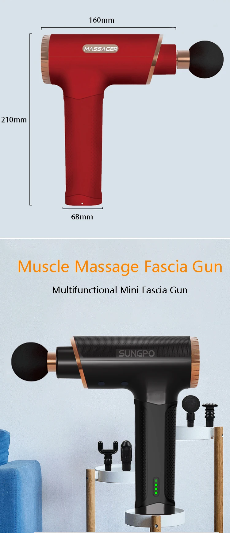 2020 skillful manufacture professional mini muscle cordless massage gun