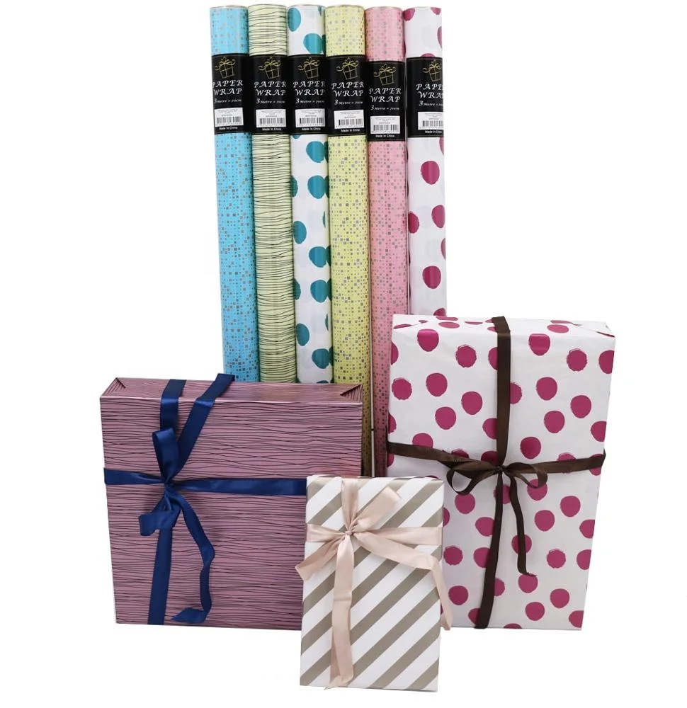 Wholesale Pattern Gift Wrapping Paper Roll Lwc Paper Buy Gift