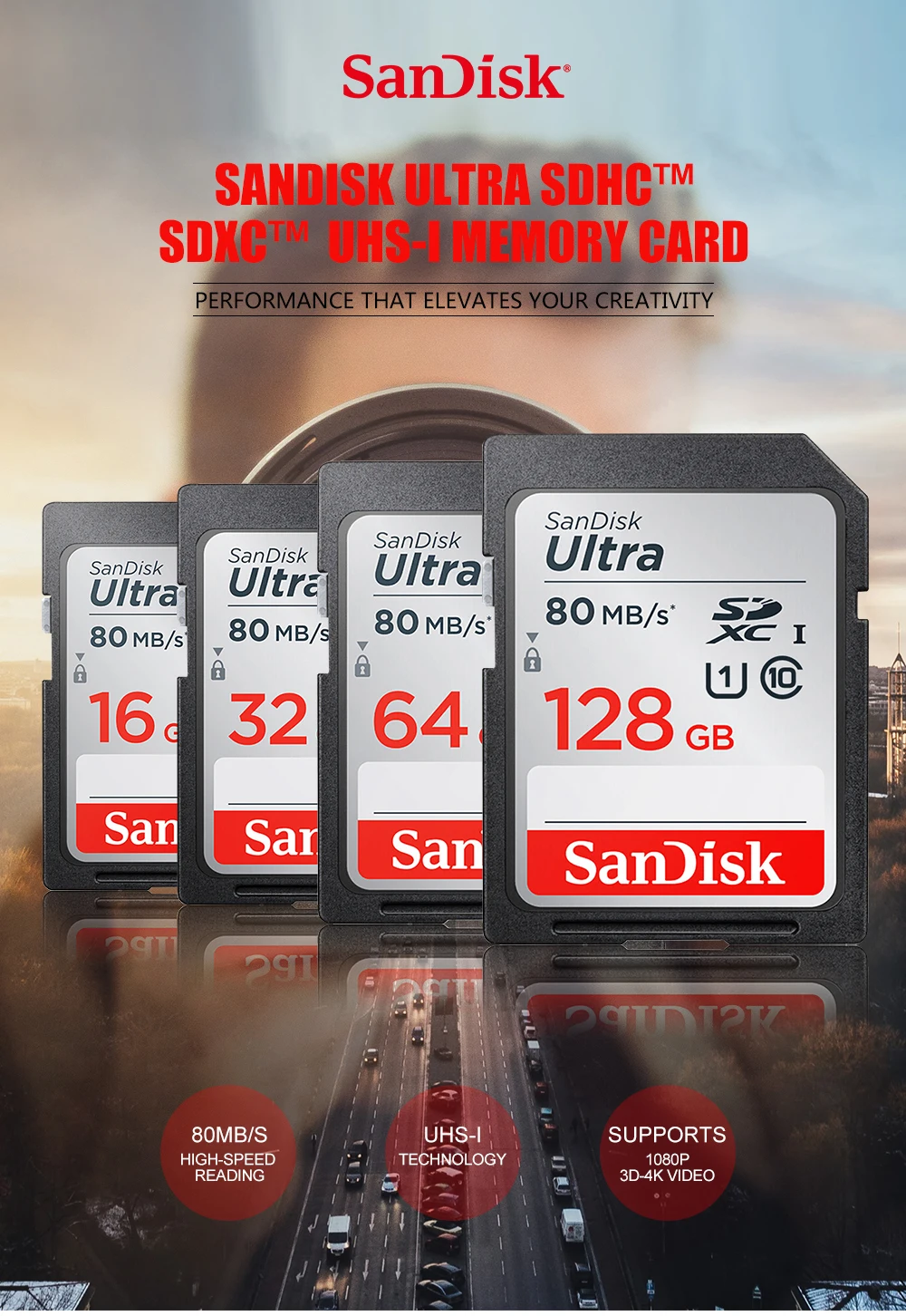 Wholesale 100 Original Sandisk Sd Card Ultra 64gb 16gb 32gb Flash Tf