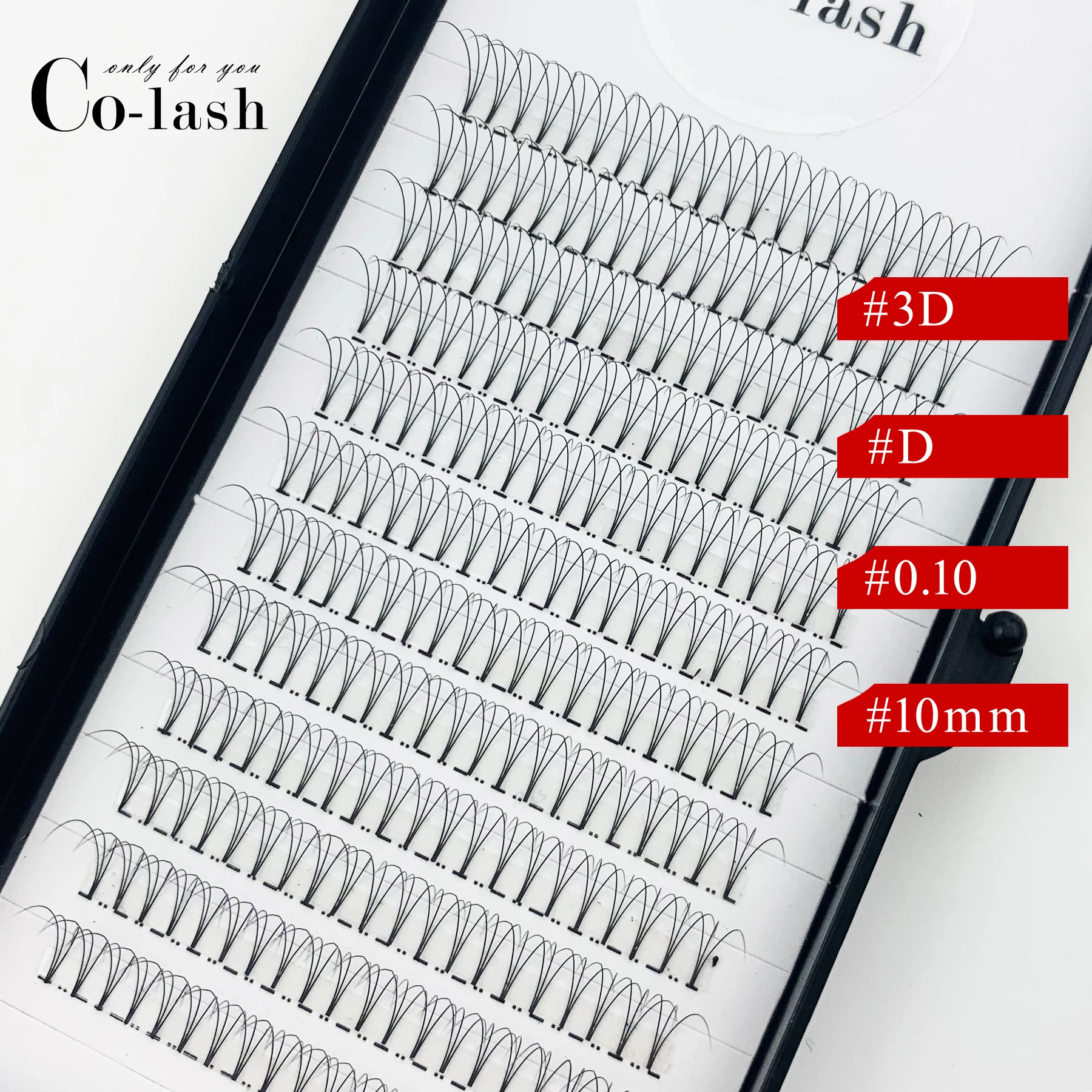 100% Mink Eyelash Extension 3d Pre Glued Pre Made Fan