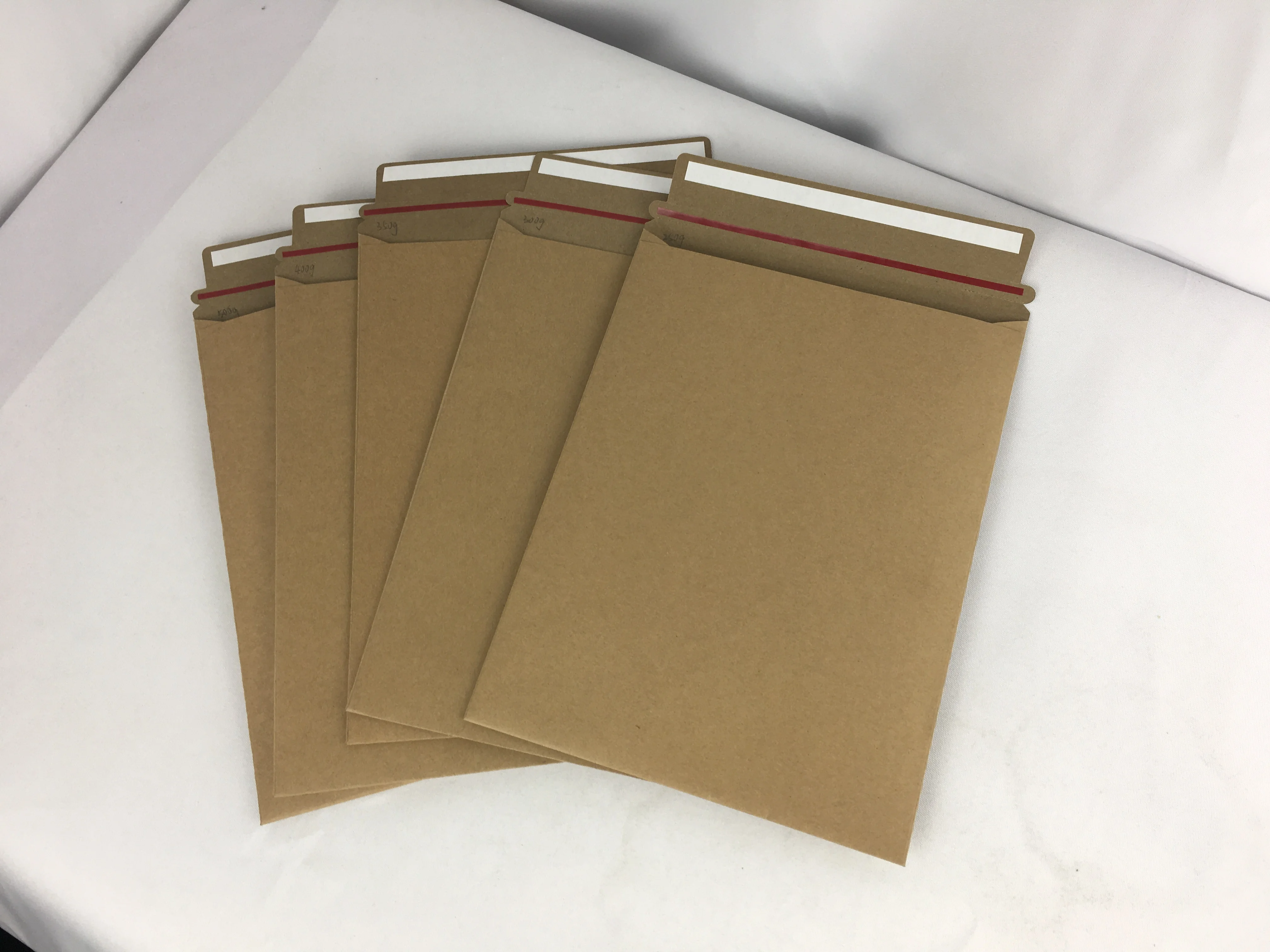 Custom Size Rigid Cardboard Envelopes Eco Friendly Hard Strong ...
