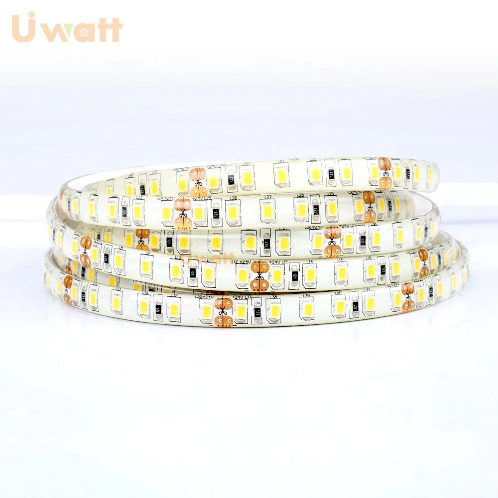 Shenzhen Suppliers 24 Volt 120 Leds IP65 PU Waterproof Linear Light SMD 2835 LED Strips With CE & ROHS