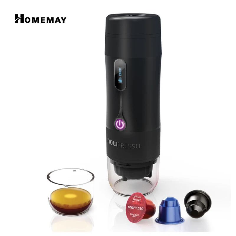 Mini 15bar Portable Coffee Maker Espresso Car Plug Coffee Maker Travel