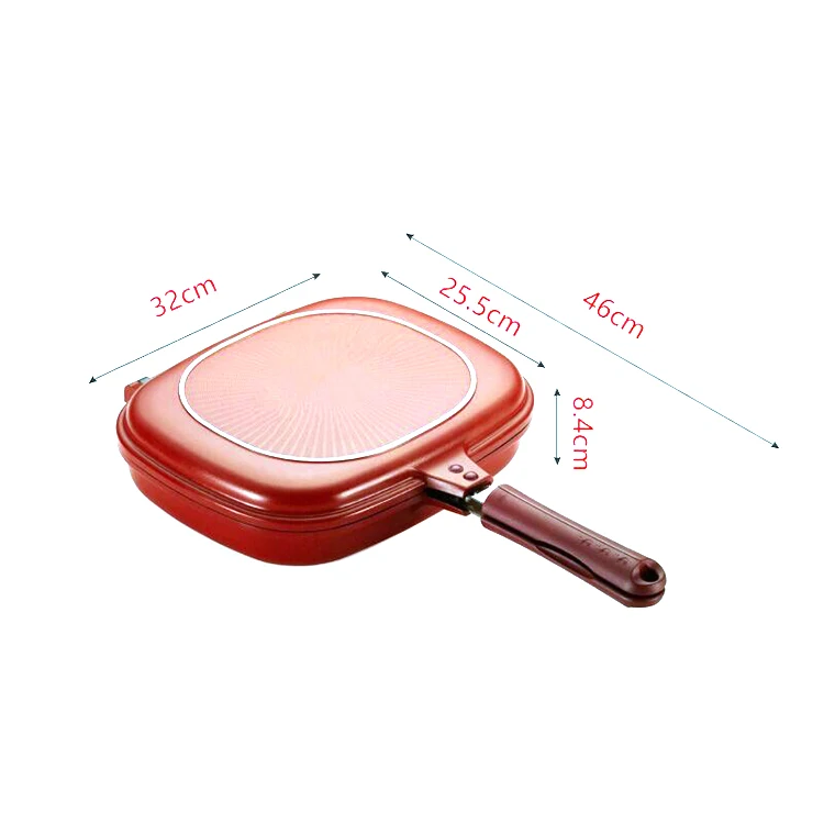
non stick cast aluminum double sided grill pan outdoor grill pan 
