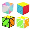 Strange shape maple leaf cube puzzle toy puzzle cube 58mm small magic puzzle cube for kids and adults educational toys