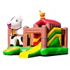 Interesting to play combo inflatable bouncy house jumper ranch with slide for sale