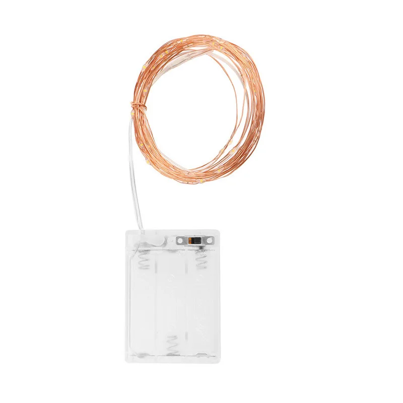 Factory price courtins battery operated copper fairystring led wall copper wire fairy lights