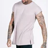 Wholesale Fitness Regular Fit Custom Split Ends Sportswear Mens T-Shirt