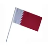 Wholesale Low Price Sports Game Fan Cheering Polyester Qatar National Hand Waving Flag