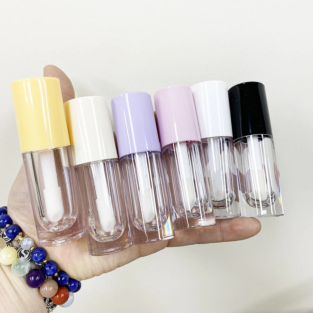 

lip gloss tubes with big brush,10 Pieces