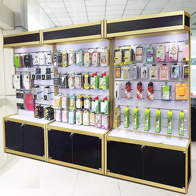 Waterproof Cell Phone Case Display Modern Pegboard Wall Accessories