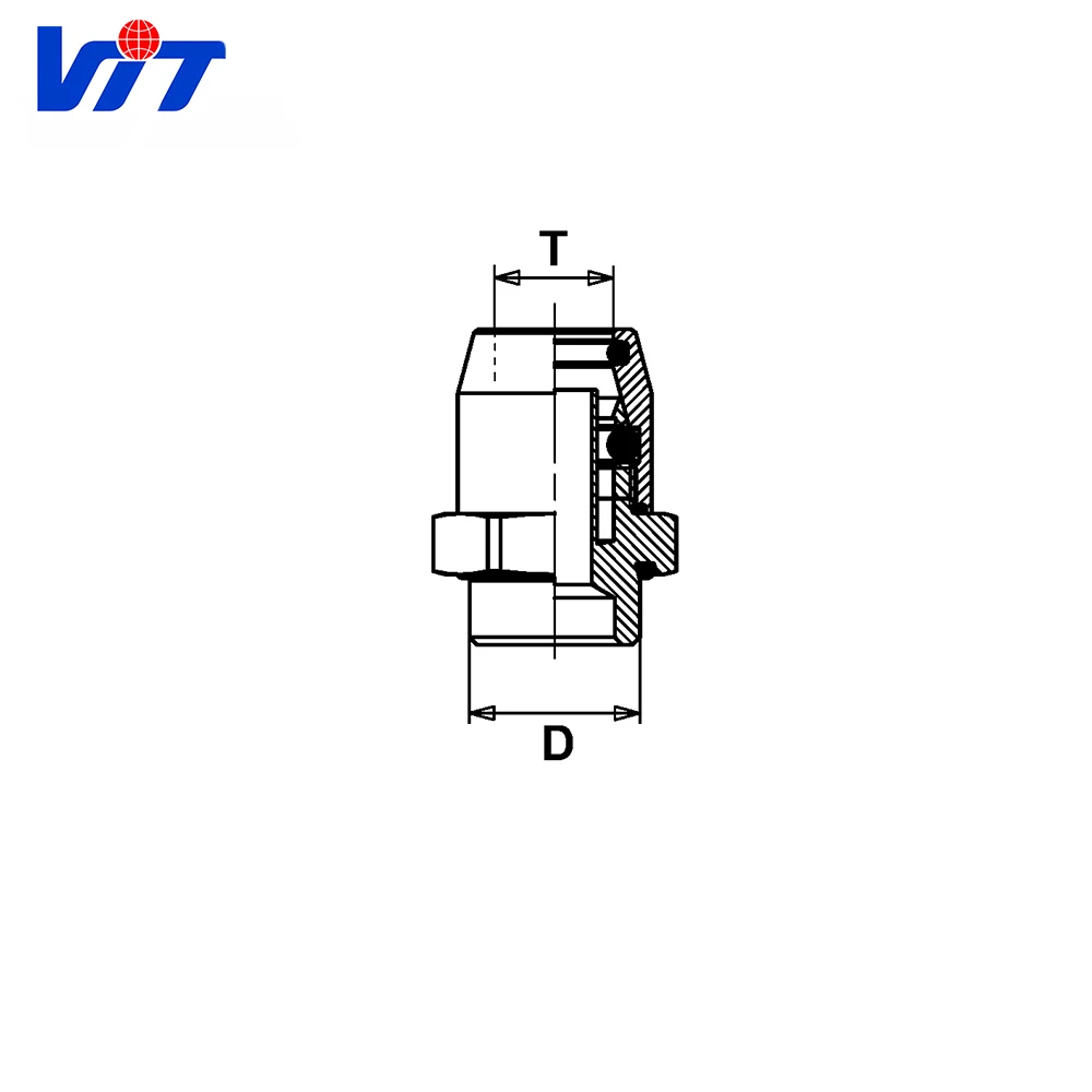 VIT Original WBC Push in Coupling 8938030130 Truck Spare Parts Brass Connector EBS Connector factory