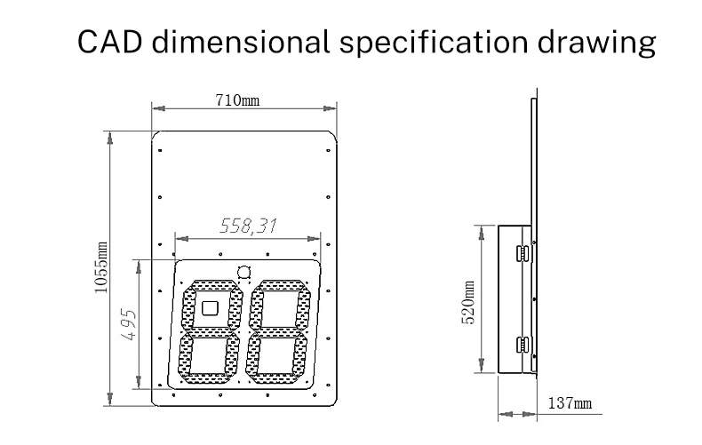 Led Car Sign Road Traffic Safety Warning Solar Radar Detector Speed