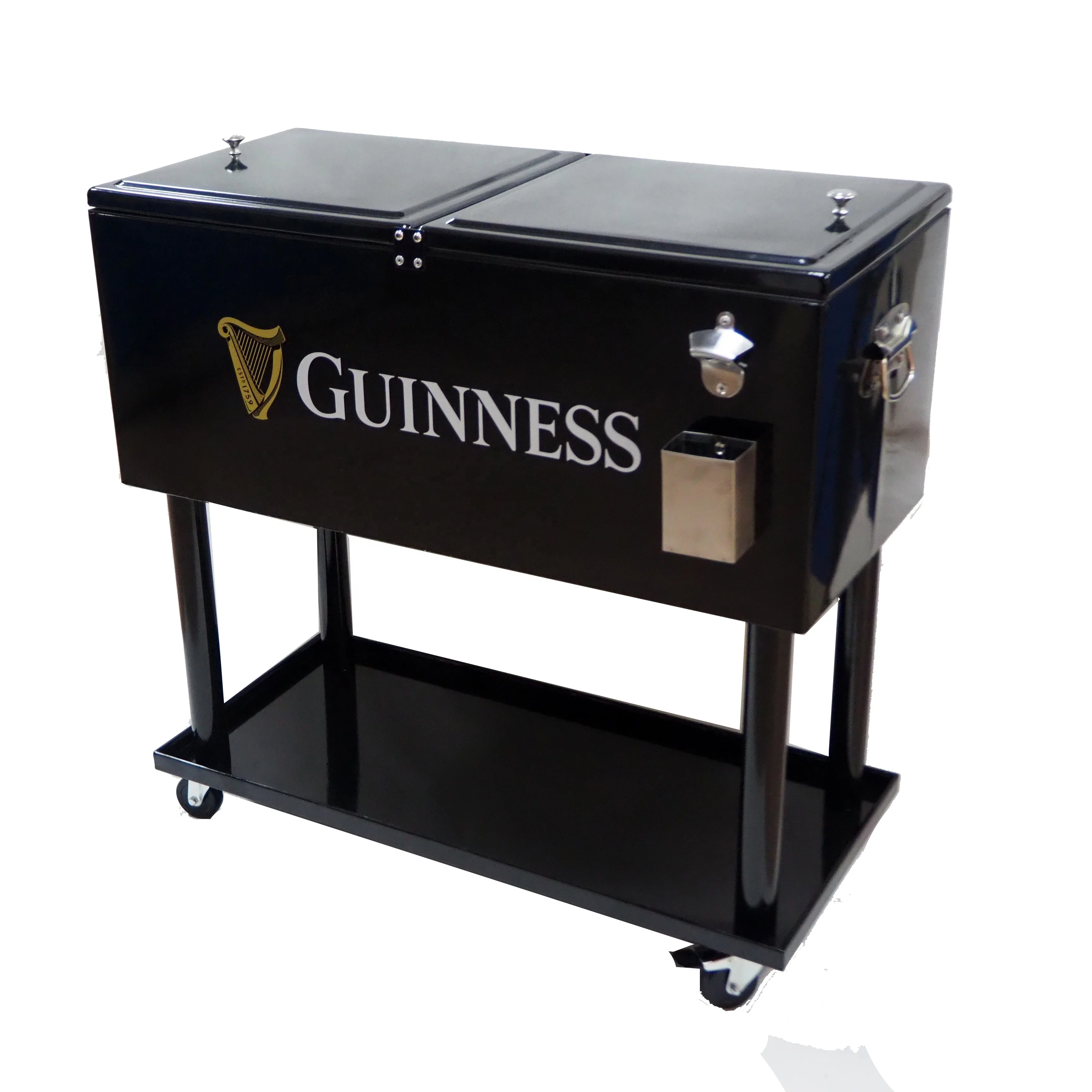 Hot Selling Retro Cooler Box With Pu Injection Metal Outdoor Cooler